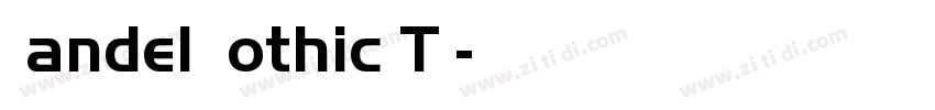 Handel Gothic TL字体转换